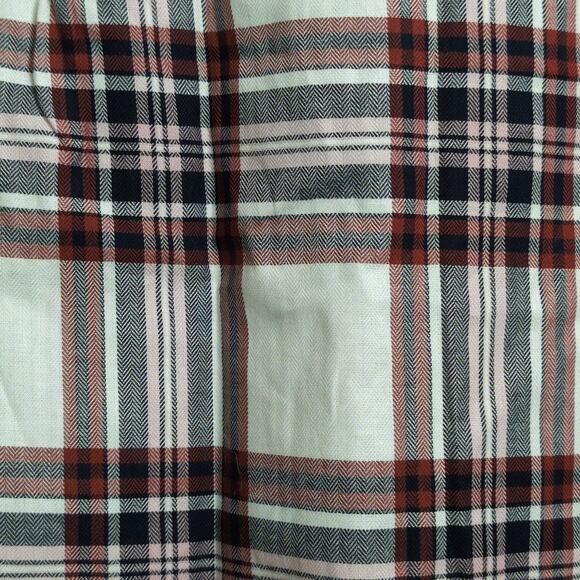 Barbour Bethwin Shirt Cloud Check Herringbone Plaid Button Front 6 New - Picture 2 of 13